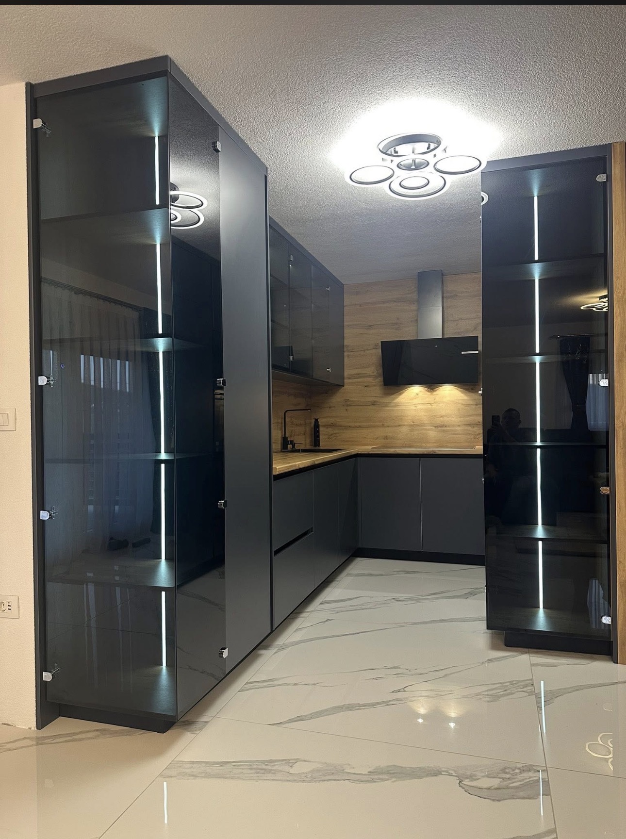 Premium black kitchen